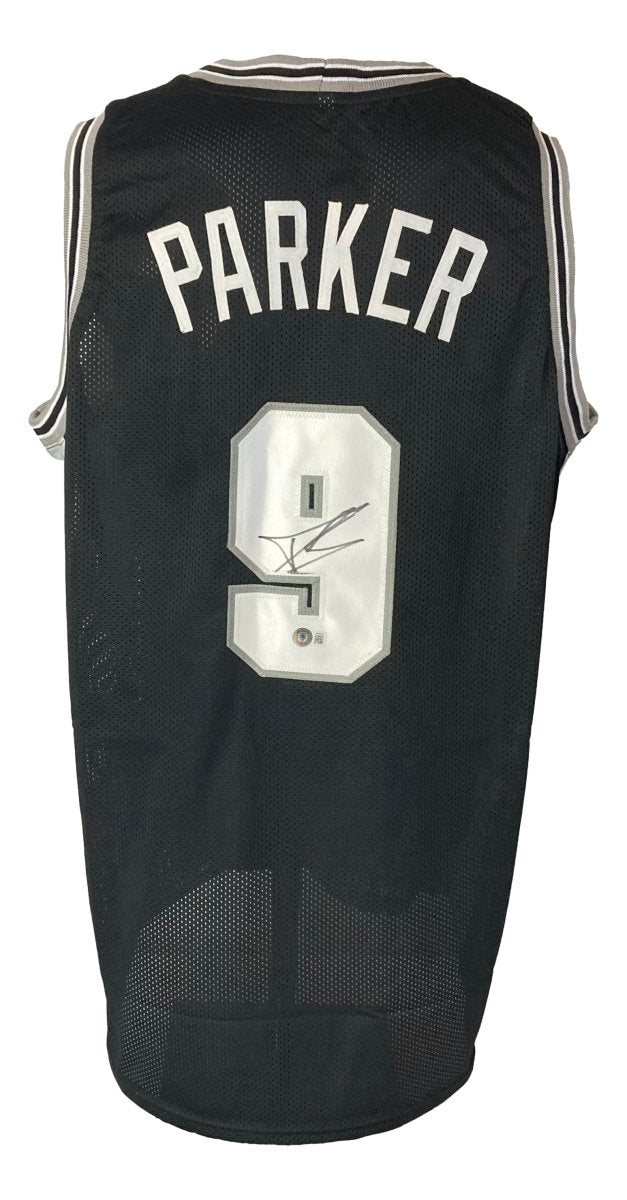 Tony Parker San Antonio Signed Black Basketball Jersey BAS ITP - Sports Integrity