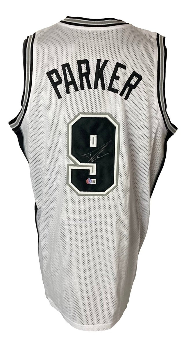 Tony Parker San Antonio Signed White Basketball Jersey BAS ITP - Sports Integrity