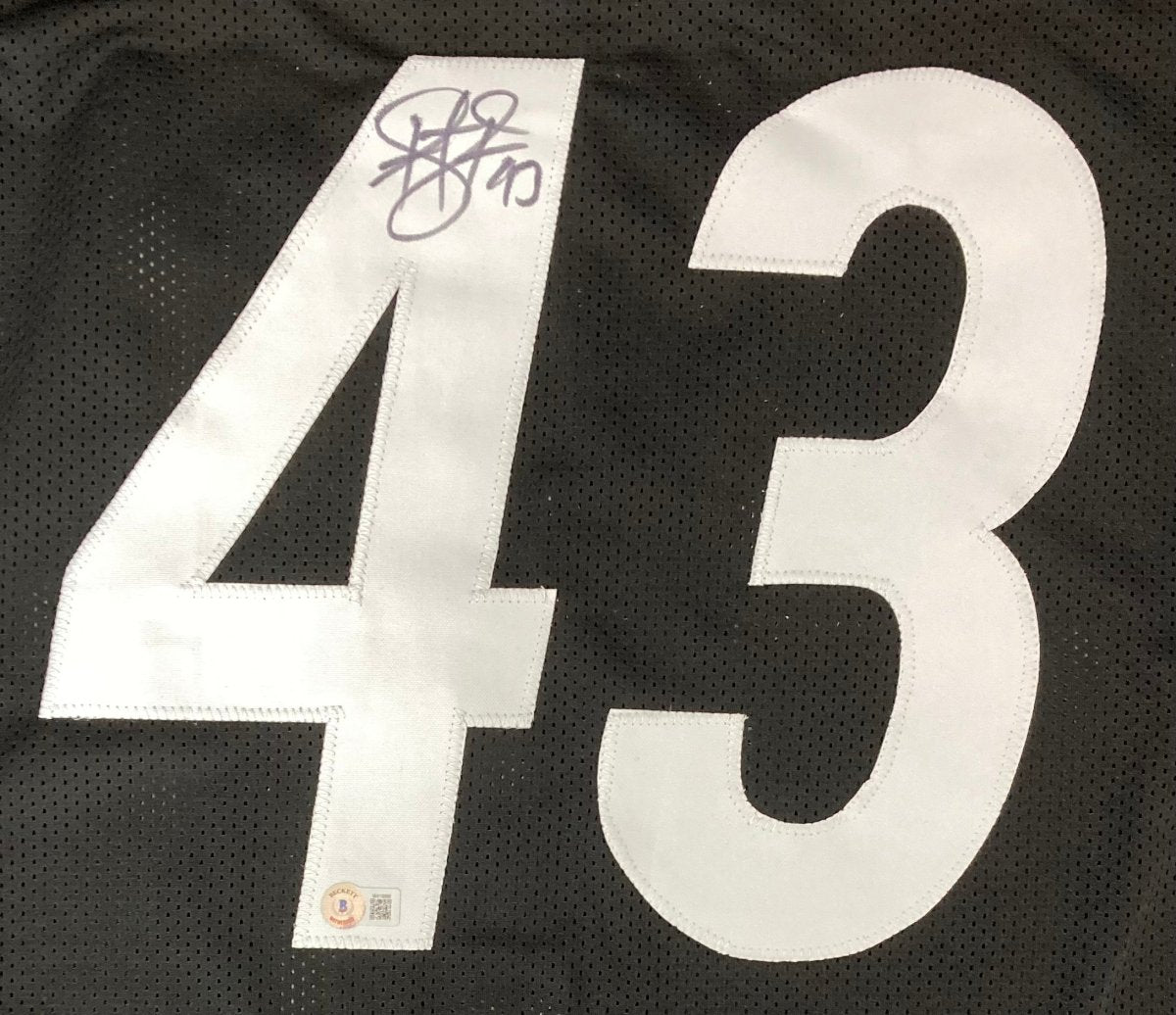 Troy Polamalu Pittsburgh Signed Black Football Jersey BAS ITP - Sports Integrity