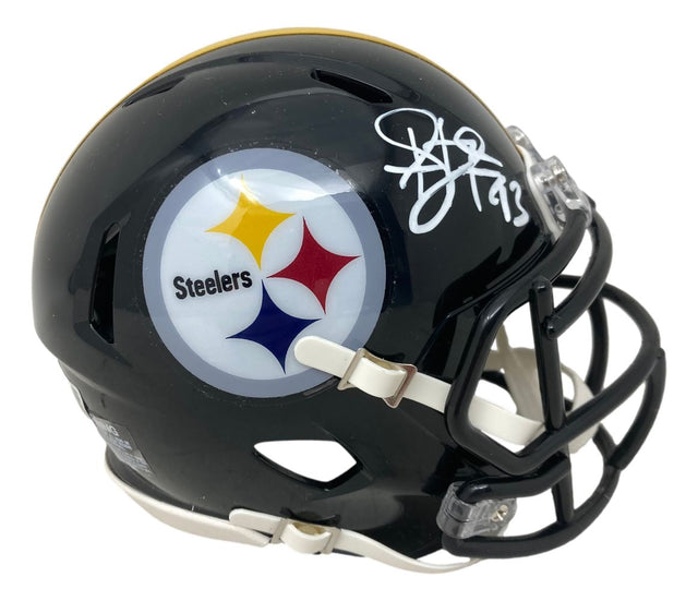 Troy Polamalu Signed Pittsburgh Steelers Mini Speed Helmet BAS ITP - Sports Integrity