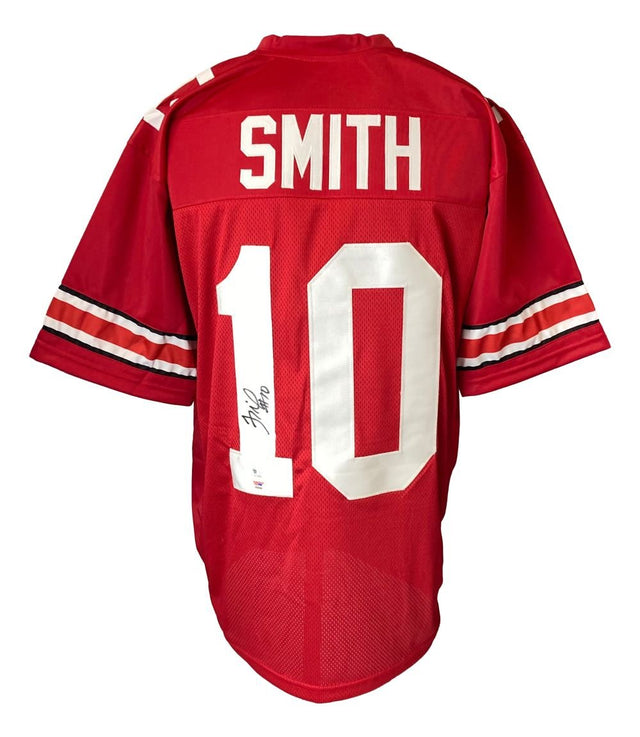 Troy Smith Ohio State Signed Red Football Jersey PSA Hologram - Sports Integrity