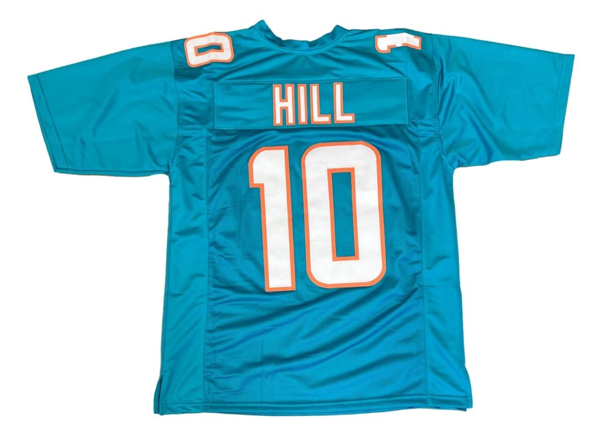 Tyreek Hill Miami Teal Football Jersey - Sports Integrity