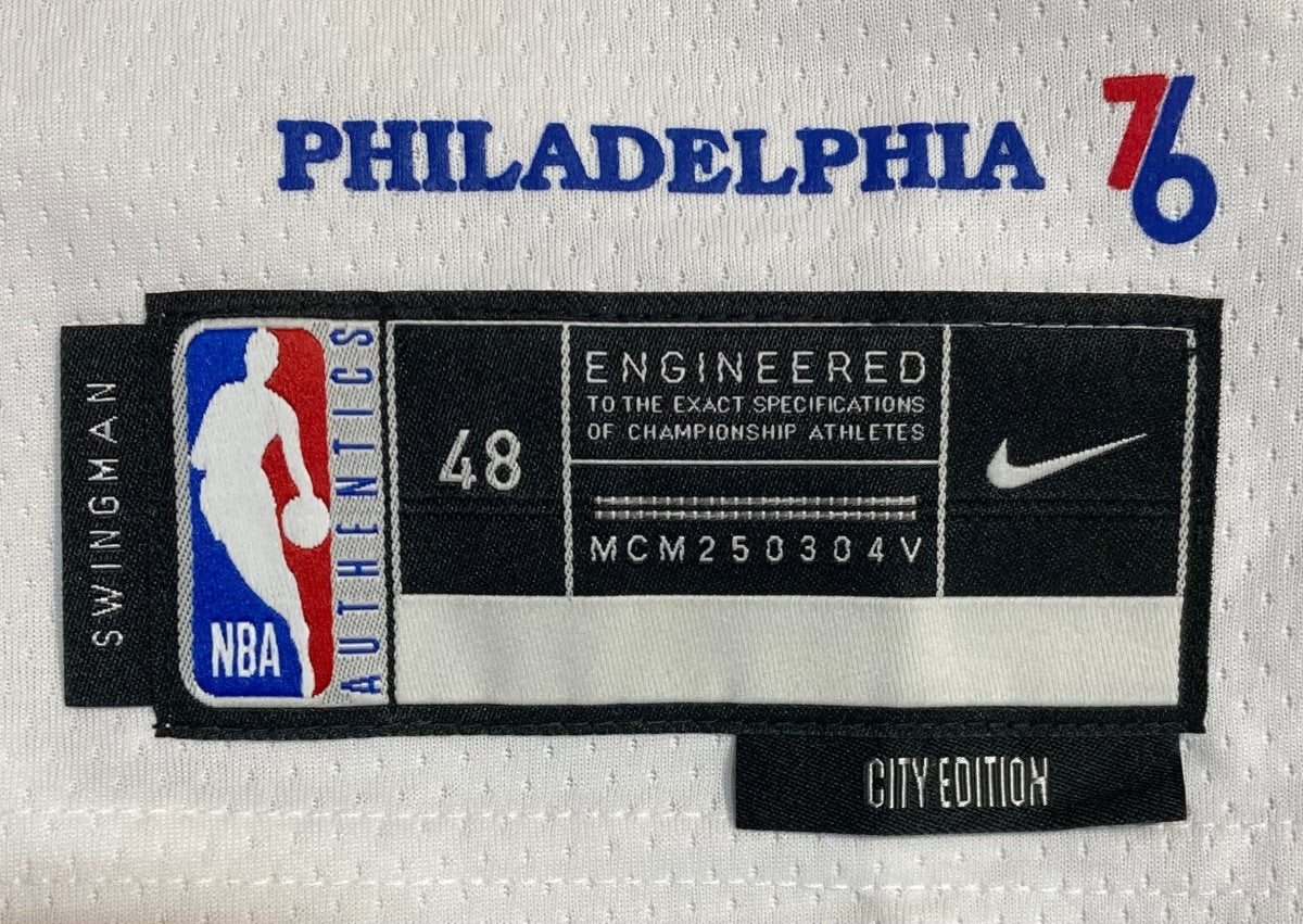 Tyrese Maxey Signed Philadelphia 76ers White Nike Swingman Jersey Fanatics - Sports Integrity