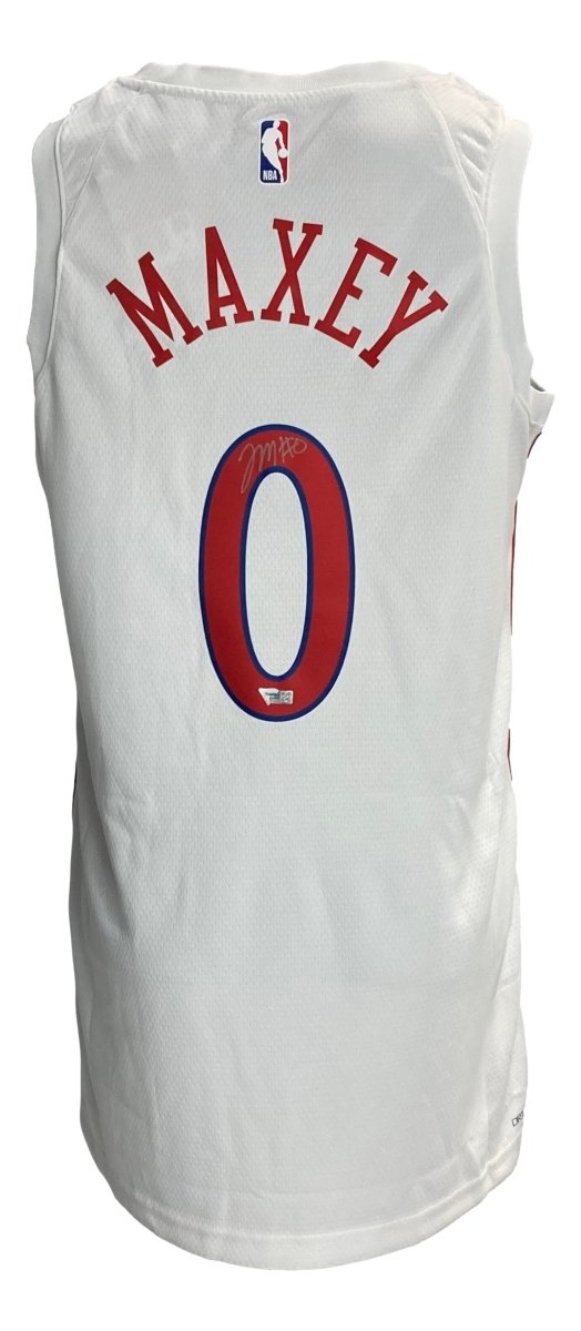 Tyrese Maxey Signed Philadelphia 76ers White Nike Swingman Jersey Fanatics - Sports Integrity