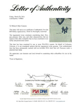 New York Yankees Bill Dickey Autographed White Jersey PSA/DNA #V09863