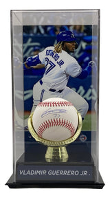 Vladimir Guerrero Jr Blue Jays Signed Official MLB Baseball w/ Photo Case JSA - Sports Integrity