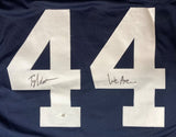 Tyler Warren Penn State Signed Blue Football Jersey We Are Inscribed JSA - Sports Integrity