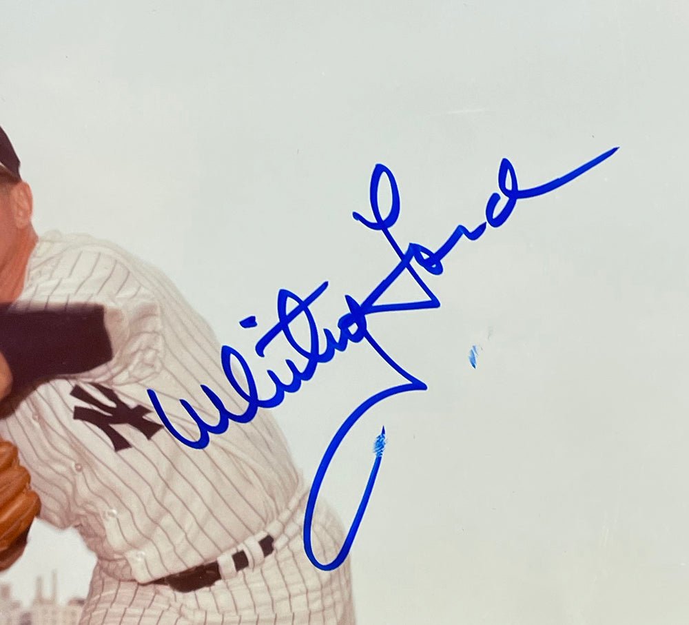 Whitey Ford Signed 8x10 New York Yankees Baseball Photo BAS - Sports Integrity