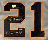 Willie Hernandez Detroit Signed Gray Baseball Jersey 84 AL MVP Inscribed BAS - Sports Integrity