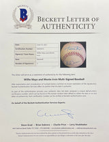 Willie Mays Monte Irvin Dual Signed Giants Baseball BAS LOA AA05916 - Sports Integrity