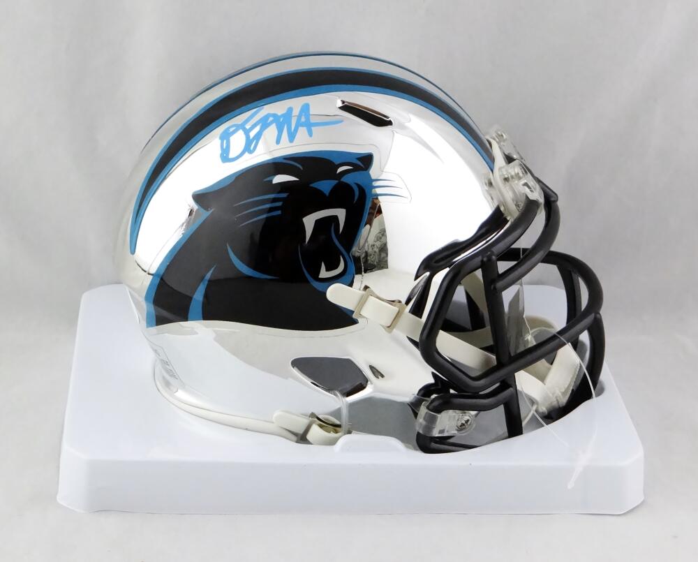 D.j. Moore Carolina Panthers Signed Mini Helmet Black Eclipse Beckett