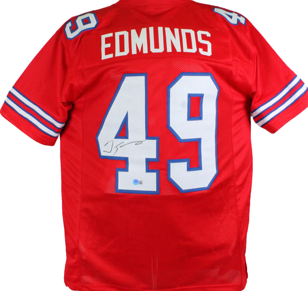 Framed Tremaine Edmunds Autographed Signed Buffalo Bills Jersey Beckett Coa