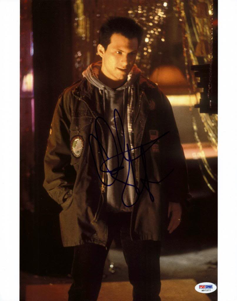 Christian Slater True Romance Signed Authentic 11X14 Photo PSA/DNA #M97377