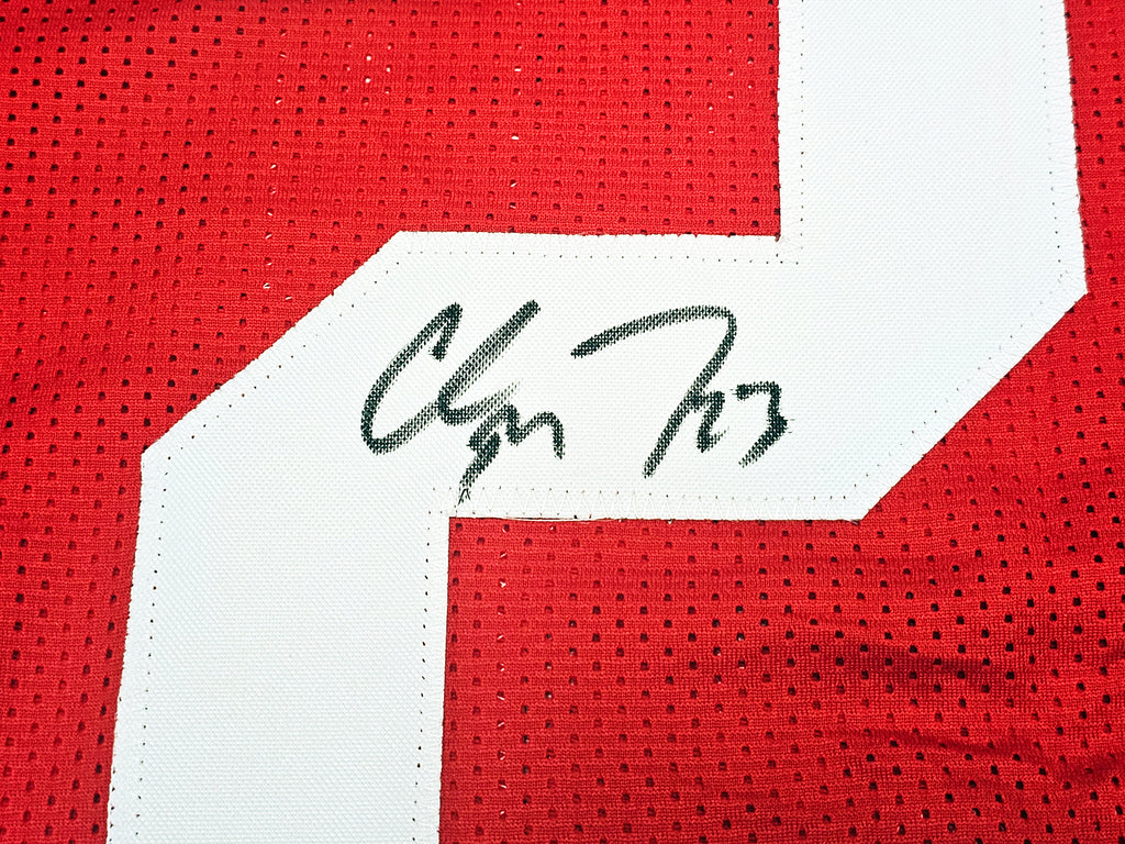 Christian McCaffrey Autographed Signed Jersey - Red - Beckett Authentic 