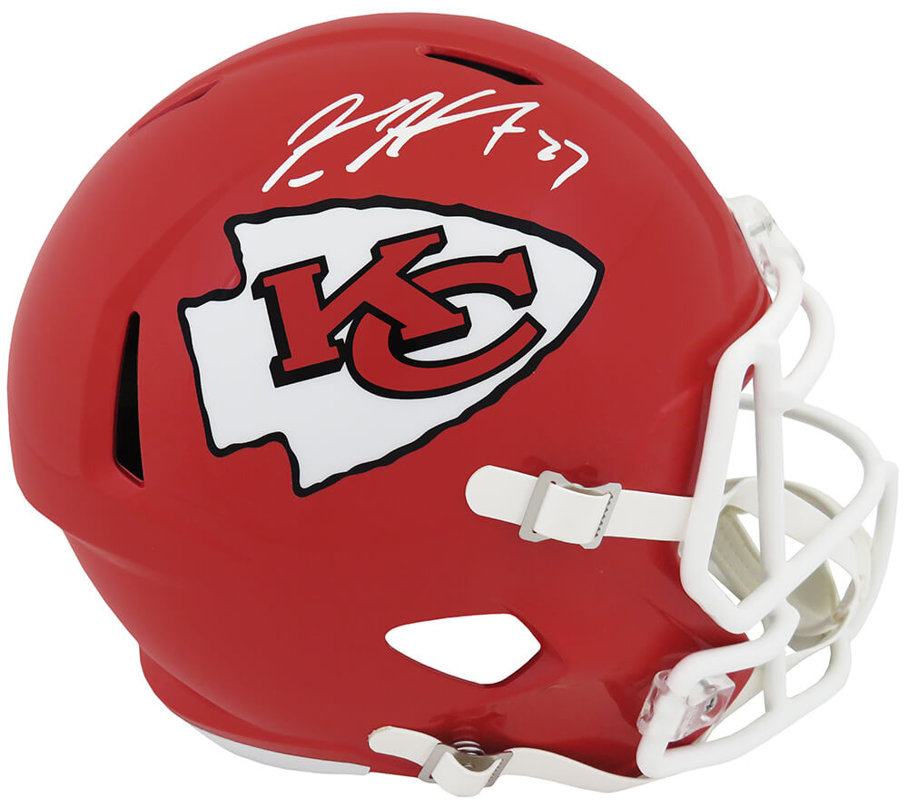 Kareem Hunt Signed Kansas City Chiefs Riddell Full Size Speed Replica Helmet - (Fanatics)