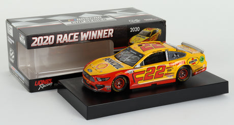 Joey Logano Signed 2020 NASCAR #22 Pennzoil - Kansas Win - Raced Version - 1:24 Premium Action Diecast Car - PristineMarketplace