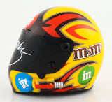 Kyle Busch Signed NASCAR #18 M&M Mini Helmet - PristineMarketplace