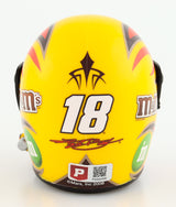 Kyle Busch Signed NASCAR #18 M&M Mini Helmet - PristineMarketplace