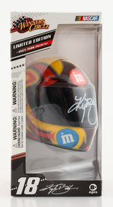 Kyle Busch Signed NASCAR #18 M&M Mini Helmet - PristineMarketplace